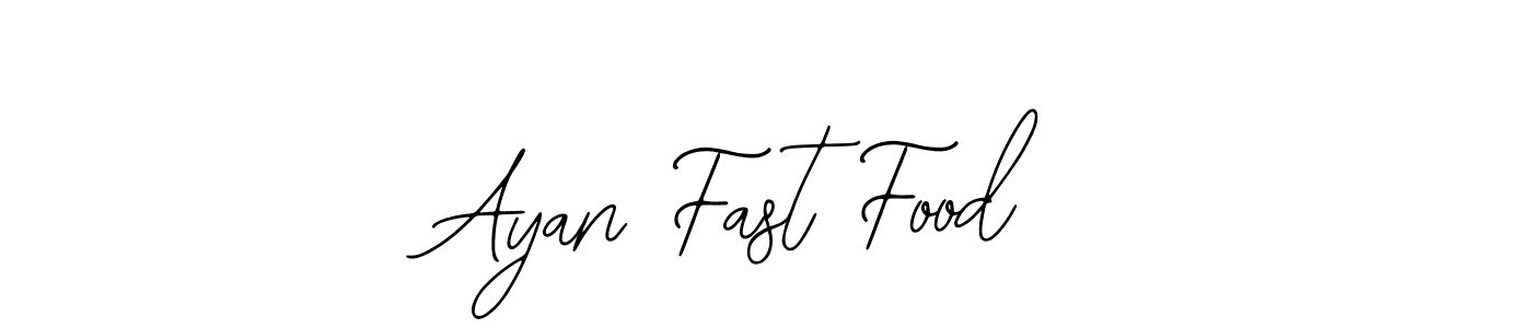 Create a beautiful signature design for name Ayan Fast Food. With this signature (Bearetta-2O07w) fonts, you can make a handwritten signature for free. Ayan Fast Food signature style 12 images and pictures png