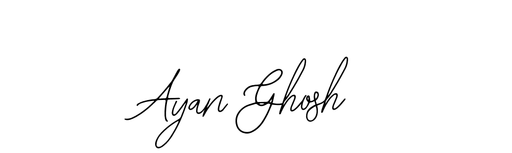 How to make Ayan Ghosh name signature. Use Bearetta-2O07w style for creating short signs online. This is the latest handwritten sign. Ayan Ghosh signature style 12 images and pictures png