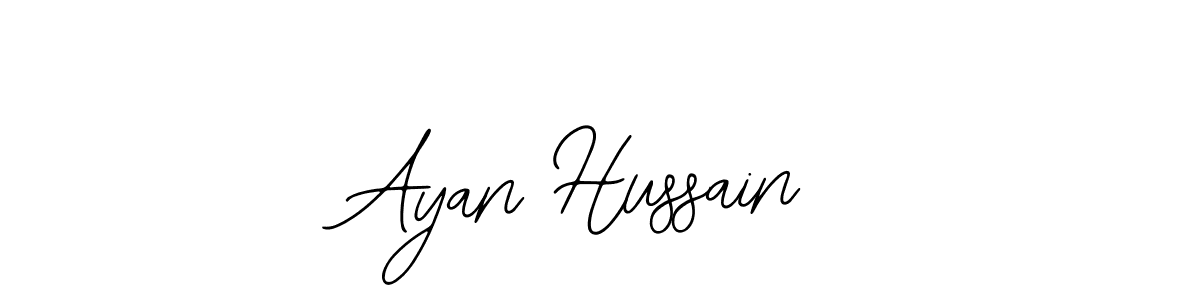 Use a signature maker to create a handwritten signature online. With this signature software, you can design (Bearetta-2O07w) your own signature for name Ayan Hussain. Ayan Hussain signature style 12 images and pictures png