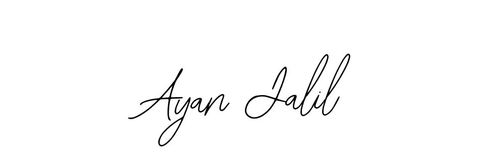 How to make Ayan Jalil signature? Bearetta-2O07w is a professional autograph style. Create handwritten signature for Ayan Jalil name. Ayan Jalil signature style 12 images and pictures png