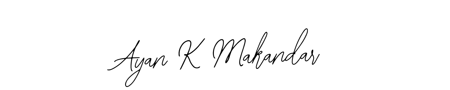 Make a beautiful signature design for name Ayan K Makandar. With this signature (Bearetta-2O07w) style, you can create a handwritten signature for free. Ayan K Makandar signature style 12 images and pictures png