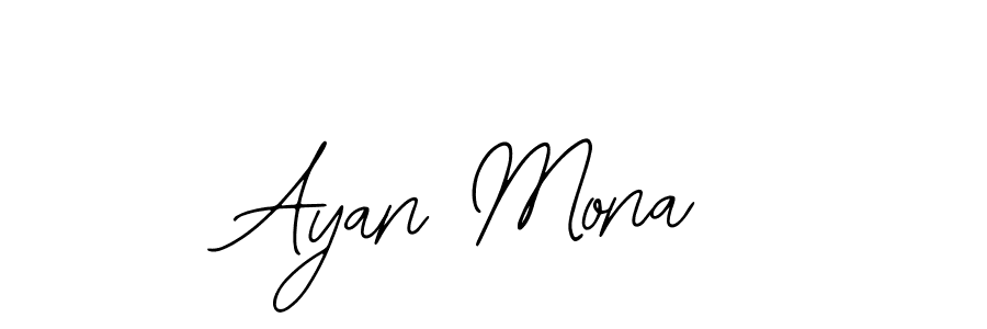 Design your own signature with our free online signature maker. With this signature software, you can create a handwritten (Bearetta-2O07w) signature for name Ayan Mona. Ayan Mona signature style 12 images and pictures png