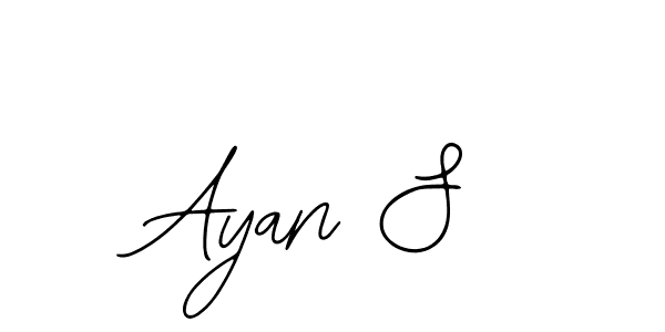 Design your own signature with our free online signature maker. With this signature software, you can create a handwritten (Bearetta-2O07w) signature for name Ayan S. Ayan S signature style 12 images and pictures png