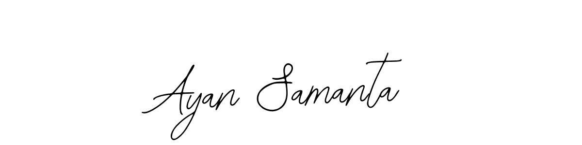 The best way (Bearetta-2O07w) to make a short signature is to pick only two or three words in your name. The name Ayan Samanta include a total of six letters. For converting this name. Ayan Samanta signature style 12 images and pictures png