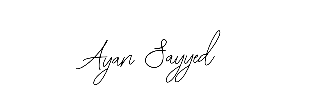 Make a beautiful signature design for name Ayan Sayyed. With this signature (Bearetta-2O07w) style, you can create a handwritten signature for free. Ayan Sayyed signature style 12 images and pictures png