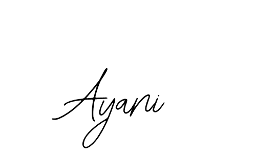 Design your own signature with our free online signature maker. With this signature software, you can create a handwritten (Bearetta-2O07w) signature for name Ayani. Ayani signature style 12 images and pictures png