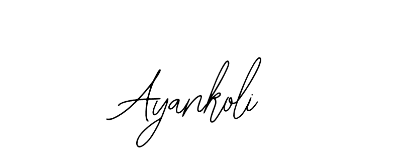 Use a signature maker to create a handwritten signature online. With this signature software, you can design (Bearetta-2O07w) your own signature for name Ayankoli. Ayankoli signature style 12 images and pictures png