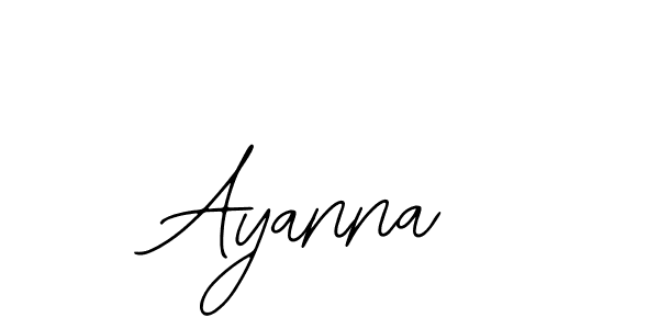 How to make Ayanna name signature. Use Bearetta-2O07w style for creating short signs online. This is the latest handwritten sign. Ayanna signature style 12 images and pictures png