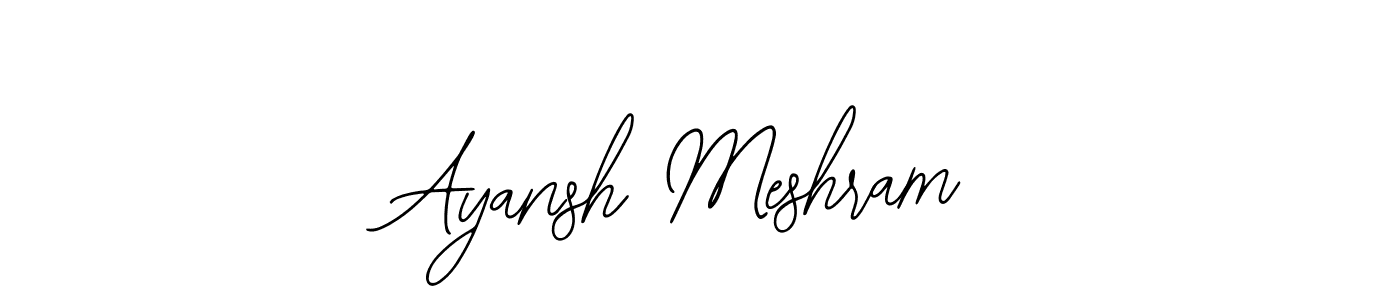Make a beautiful signature design for name Ayansh Meshram. With this signature (Bearetta-2O07w) style, you can create a handwritten signature for free. Ayansh Meshram signature style 12 images and pictures png