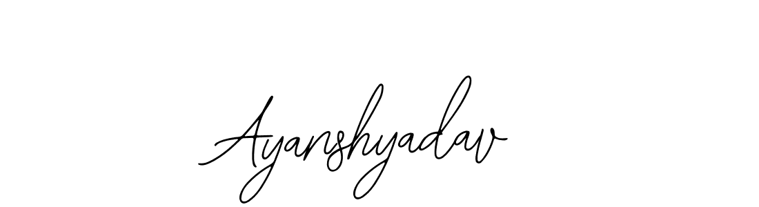 You should practise on your own different ways (Bearetta-2O07w) to write your name (Ayanshyadav) in signature. don't let someone else do it for you. Ayanshyadav signature style 12 images and pictures png