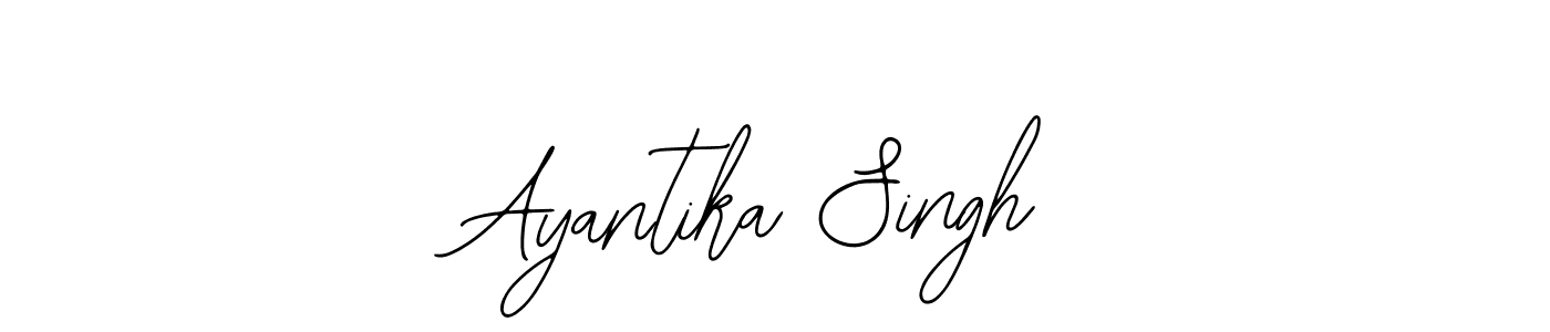 How to make Ayantika Singh name signature. Use Bearetta-2O07w style for creating short signs online. This is the latest handwritten sign. Ayantika Singh signature style 12 images and pictures png