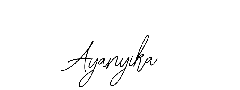 Design your own signature with our free online signature maker. With this signature software, you can create a handwritten (Bearetta-2O07w) signature for name Ayanyika. Ayanyika signature style 12 images and pictures png