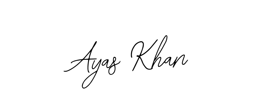 How to make Ayas Khan signature? Bearetta-2O07w is a professional autograph style. Create handwritten signature for Ayas Khan name. Ayas Khan signature style 12 images and pictures png