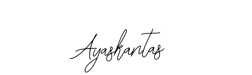 Design your own signature with our free online signature maker. With this signature software, you can create a handwritten (Bearetta-2O07w) signature for name Ayaskantas. Ayaskantas signature style 12 images and pictures png