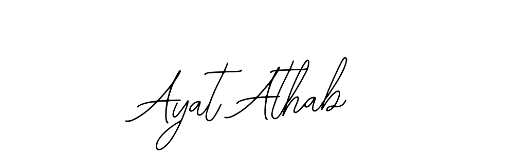 Similarly Bearetta-2O07w is the best handwritten signature design. Signature creator online .You can use it as an online autograph creator for name Ayat Athab. Ayat Athab signature style 12 images and pictures png