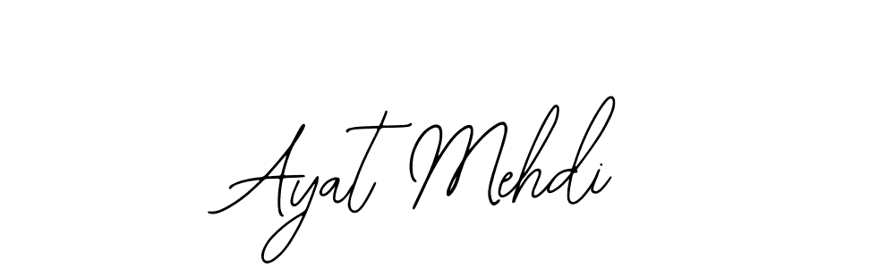 if you are searching for the best signature style for your name Ayat Mehdi. so please give up your signature search. here we have designed multiple signature styles  using Bearetta-2O07w. Ayat Mehdi signature style 12 images and pictures png