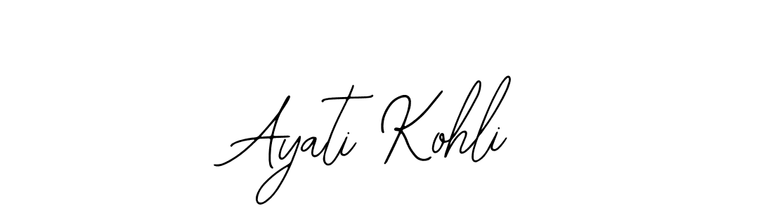 Also we have Ayati Kohli name is the best signature style. Create professional handwritten signature collection using Bearetta-2O07w autograph style. Ayati Kohli signature style 12 images and pictures png