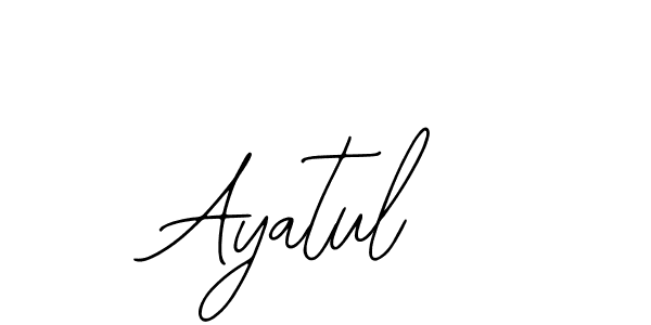 How to Draw Ayatul signature style? Bearetta-2O07w is a latest design signature styles for name Ayatul. Ayatul signature style 12 images and pictures png