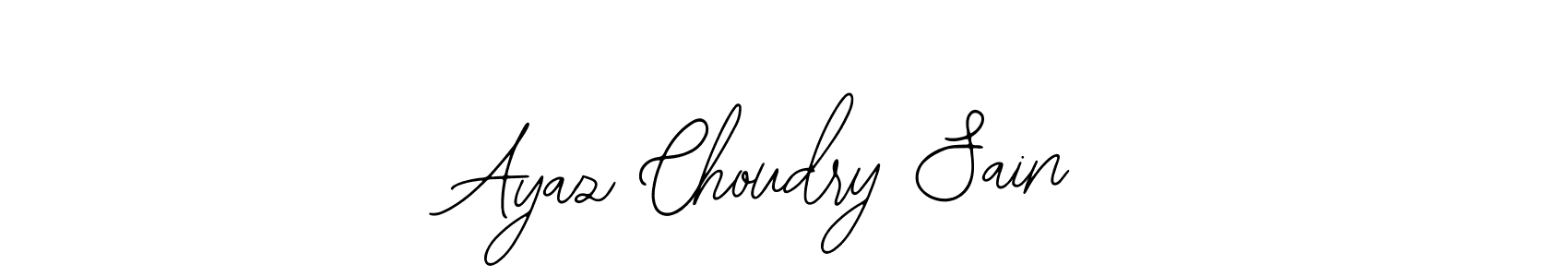 The best way (Bearetta-2O07w) to make a short signature is to pick only two or three words in your name. The name Ayaz Choudry Sain include a total of six letters. For converting this name. Ayaz Choudry Sain signature style 12 images and pictures png