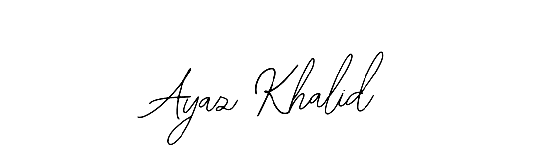 The best way (Bearetta-2O07w) to make a short signature is to pick only two or three words in your name. The name Ayaz Khalid include a total of six letters. For converting this name. Ayaz Khalid signature style 12 images and pictures png
