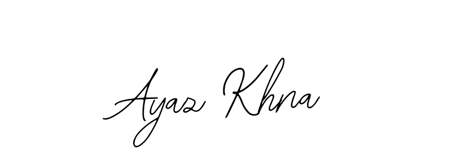 Similarly Bearetta-2O07w is the best handwritten signature design. Signature creator online .You can use it as an online autograph creator for name Ayaz Khna. Ayaz Khna signature style 12 images and pictures png