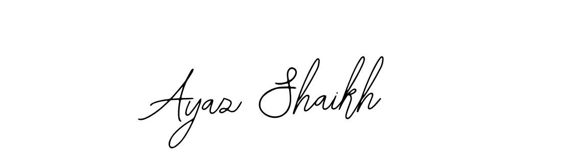 How to make Ayaz Shaikh name signature. Use Bearetta-2O07w style for creating short signs online. This is the latest handwritten sign. Ayaz Shaikh signature style 12 images and pictures png