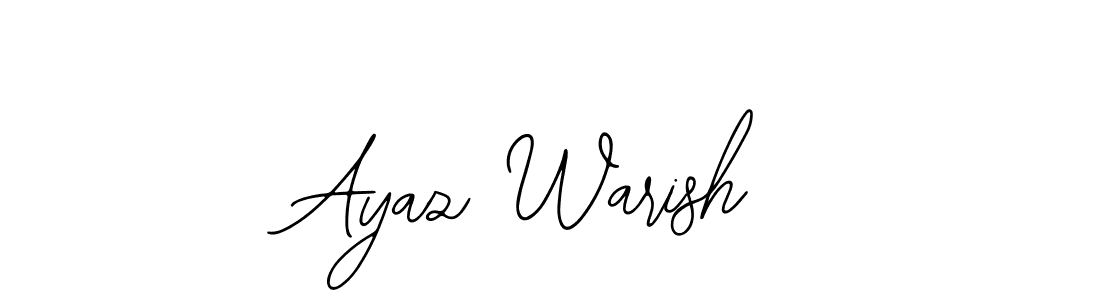 if you are searching for the best signature style for your name Ayaz Warish. so please give up your signature search. here we have designed multiple signature styles  using Bearetta-2O07w. Ayaz Warish signature style 12 images and pictures png