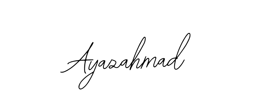 How to make Ayazahmad name signature. Use Bearetta-2O07w style for creating short signs online. This is the latest handwritten sign. Ayazahmad signature style 12 images and pictures png