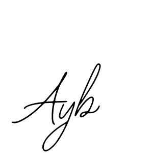 The best way (Bearetta-2O07w) to make a short signature is to pick only two or three words in your name. The name Ayb include a total of six letters. For converting this name. Ayb signature style 12 images and pictures png