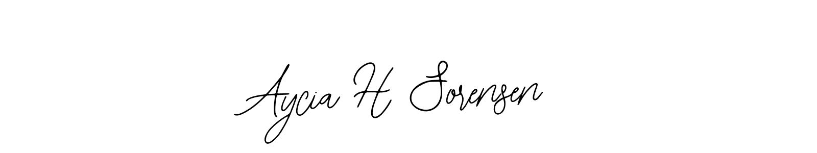 Design your own signature with our free online signature maker. With this signature software, you can create a handwritten (Bearetta-2O07w) signature for name Aycia H Sorensen. Aycia H Sorensen signature style 12 images and pictures png