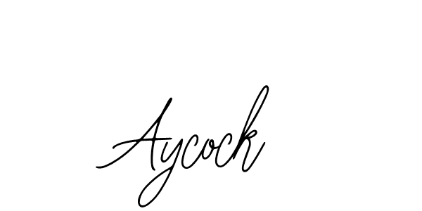 You should practise on your own different ways (Bearetta-2O07w) to write your name (Aycock) in signature. don't let someone else do it for you. Aycock signature style 12 images and pictures png