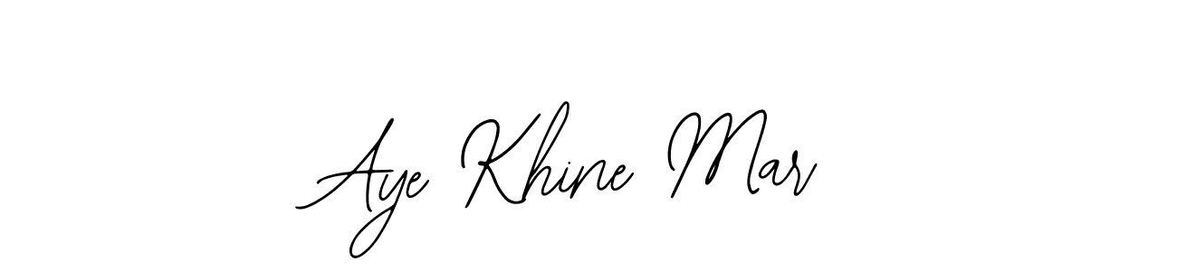 Bearetta-2O07w is a professional signature style that is perfect for those who want to add a touch of class to their signature. It is also a great choice for those who want to make their signature more unique. Get Aye Khine Mar name to fancy signature for free. Aye Khine Mar signature style 12 images and pictures png