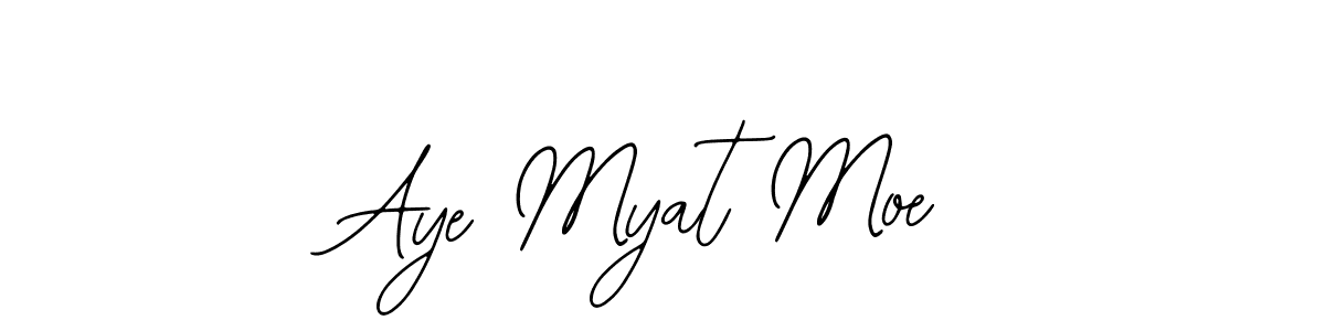 Bearetta-2O07w is a professional signature style that is perfect for those who want to add a touch of class to their signature. It is also a great choice for those who want to make their signature more unique. Get Aye Myat Moe name to fancy signature for free. Aye Myat Moe signature style 12 images and pictures png