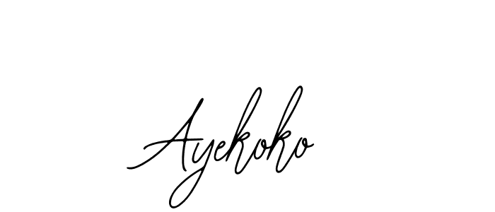 if you are searching for the best signature style for your name Ayekoko. so please give up your signature search. here we have designed multiple signature styles  using Bearetta-2O07w. Ayekoko signature style 12 images and pictures png