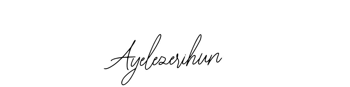 Make a beautiful signature design for name Ayelezerihun. With this signature (Bearetta-2O07w) style, you can create a handwritten signature for free. Ayelezerihun signature style 12 images and pictures png