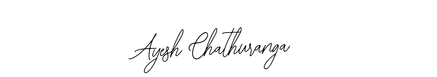 How to make Ayesh Chathuranga name signature. Use Bearetta-2O07w style for creating short signs online. This is the latest handwritten sign. Ayesh Chathuranga signature style 12 images and pictures png