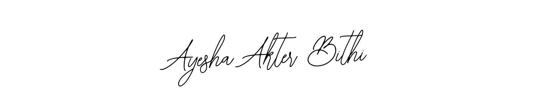 It looks lik you need a new signature style for name Ayesha Akter Bithi. Design unique handwritten (Bearetta-2O07w) signature with our free signature maker in just a few clicks. Ayesha Akter Bithi signature style 12 images and pictures png