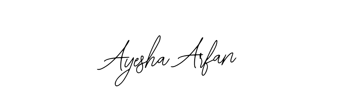 Also You can easily find your signature by using the search form. We will create Ayesha Arfan name handwritten signature images for you free of cost using Bearetta-2O07w sign style. Ayesha Arfan signature style 12 images and pictures png