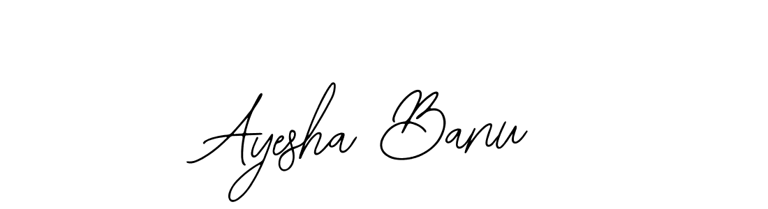 How to make Ayesha Banu name signature. Use Bearetta-2O07w style for creating short signs online. This is the latest handwritten sign. Ayesha Banu signature style 12 images and pictures png