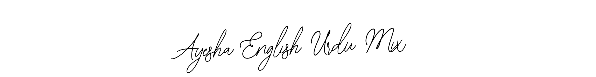You can use this online signature creator to create a handwritten signature for the name Ayesha English Urdu Mix. This is the best online autograph maker. Ayesha English Urdu Mix signature style 12 images and pictures png