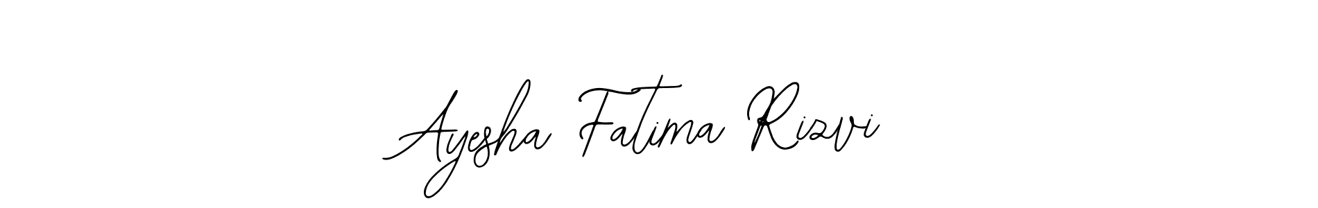 The best way (Bearetta-2O07w) to make a short signature is to pick only two or three words in your name. The name Ayesha Fatima Rizvi include a total of six letters. For converting this name. Ayesha Fatima Rizvi signature style 12 images and pictures png
