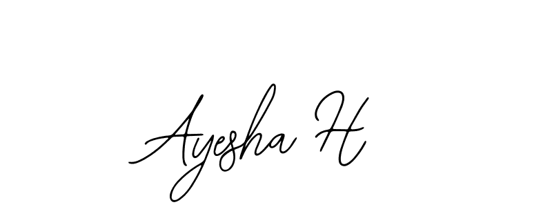 You can use this online signature creator to create a handwritten signature for the name Ayesha H. This is the best online autograph maker. Ayesha H signature style 12 images and pictures png