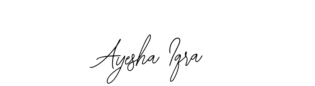 Design your own signature with our free online signature maker. With this signature software, you can create a handwritten (Bearetta-2O07w) signature for name Ayesha Iqra. Ayesha Iqra signature style 12 images and pictures png