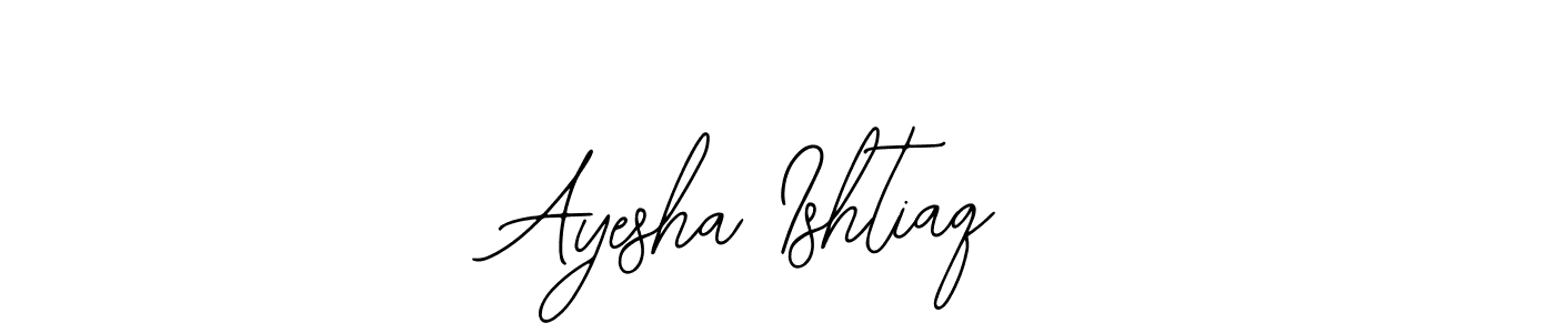 Design your own signature with our free online signature maker. With this signature software, you can create a handwritten (Bearetta-2O07w) signature for name Ayesha Ishtiaq. Ayesha Ishtiaq signature style 12 images and pictures png
