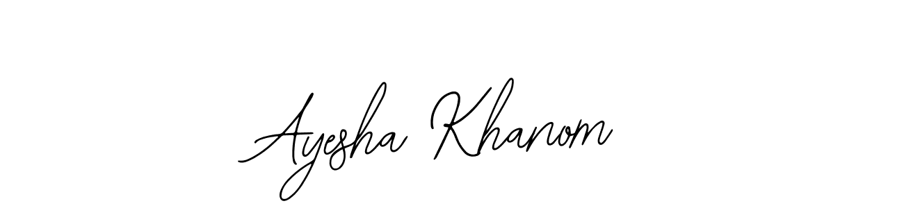How to make Ayesha Khanom signature? Bearetta-2O07w is a professional autograph style. Create handwritten signature for Ayesha Khanom name. Ayesha Khanom signature style 12 images and pictures png