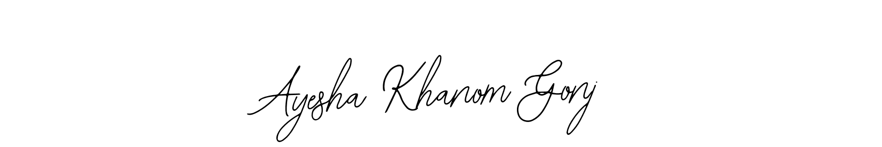 Also we have Ayesha Khanom Gonj name is the best signature style. Create professional handwritten signature collection using Bearetta-2O07w autograph style. Ayesha Khanom Gonj signature style 12 images and pictures png