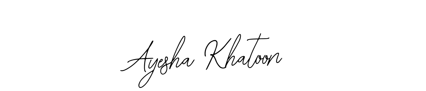 It looks lik you need a new signature style for name Ayesha Khatoon. Design unique handwritten (Bearetta-2O07w) signature with our free signature maker in just a few clicks. Ayesha Khatoon signature style 12 images and pictures png