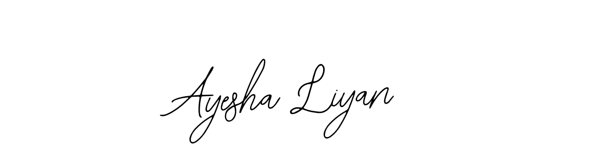 It looks lik you need a new signature style for name Ayesha Liyan. Design unique handwritten (Bearetta-2O07w) signature with our free signature maker in just a few clicks. Ayesha Liyan signature style 12 images and pictures png