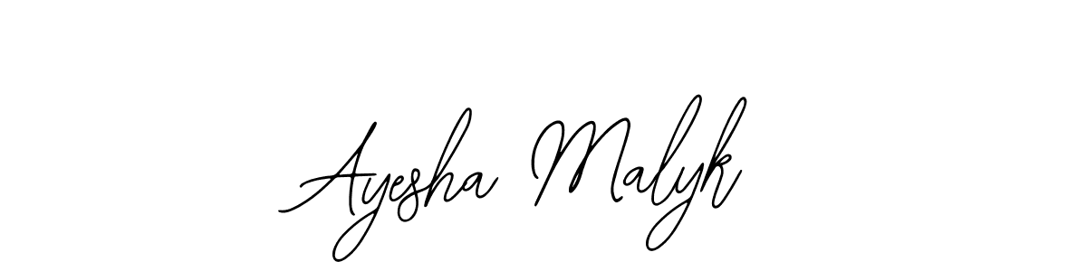 Make a short Ayesha Malyk signature style. Manage your documents anywhere anytime using Bearetta-2O07w. Create and add eSignatures, submit forms, share and send files easily. Ayesha Malyk signature style 12 images and pictures png