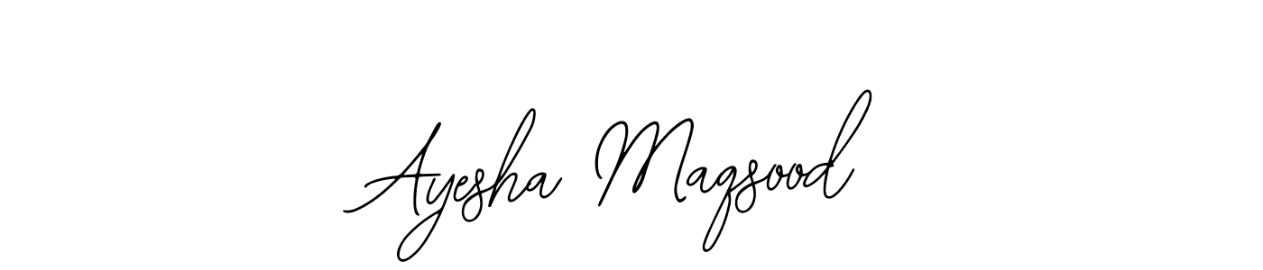 This is the best signature style for the Ayesha Maqsood name. Also you like these signature font (Bearetta-2O07w). Mix name signature. Ayesha Maqsood signature style 12 images and pictures png